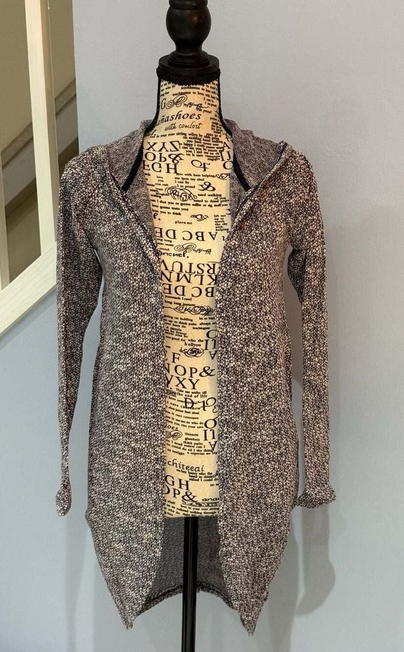 Pure + Good Hooded Open Front Cardigan | XS | New